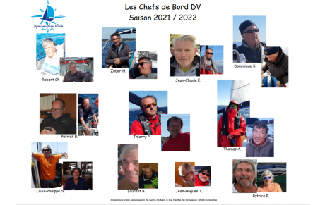 Les Chefs de Bord DV, saison 2021/2022